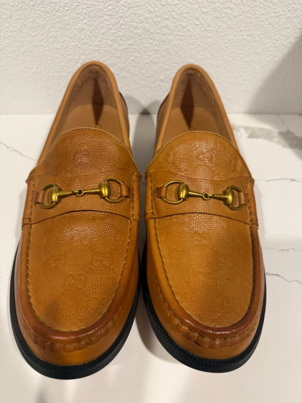 GG Wislet Horsebit Mens Loafers Size US 43 or 10 in Brown Leather